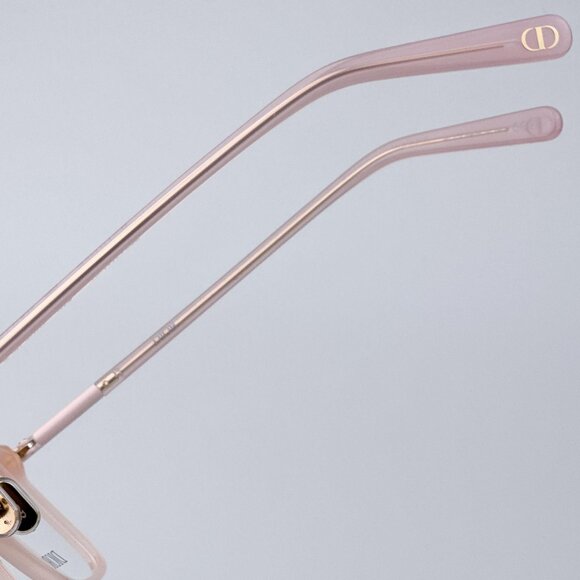 Dior MINI CD O S7F 4000  Women BRAND NEW Eyeglasses Pink Square - Picture 7 of 10